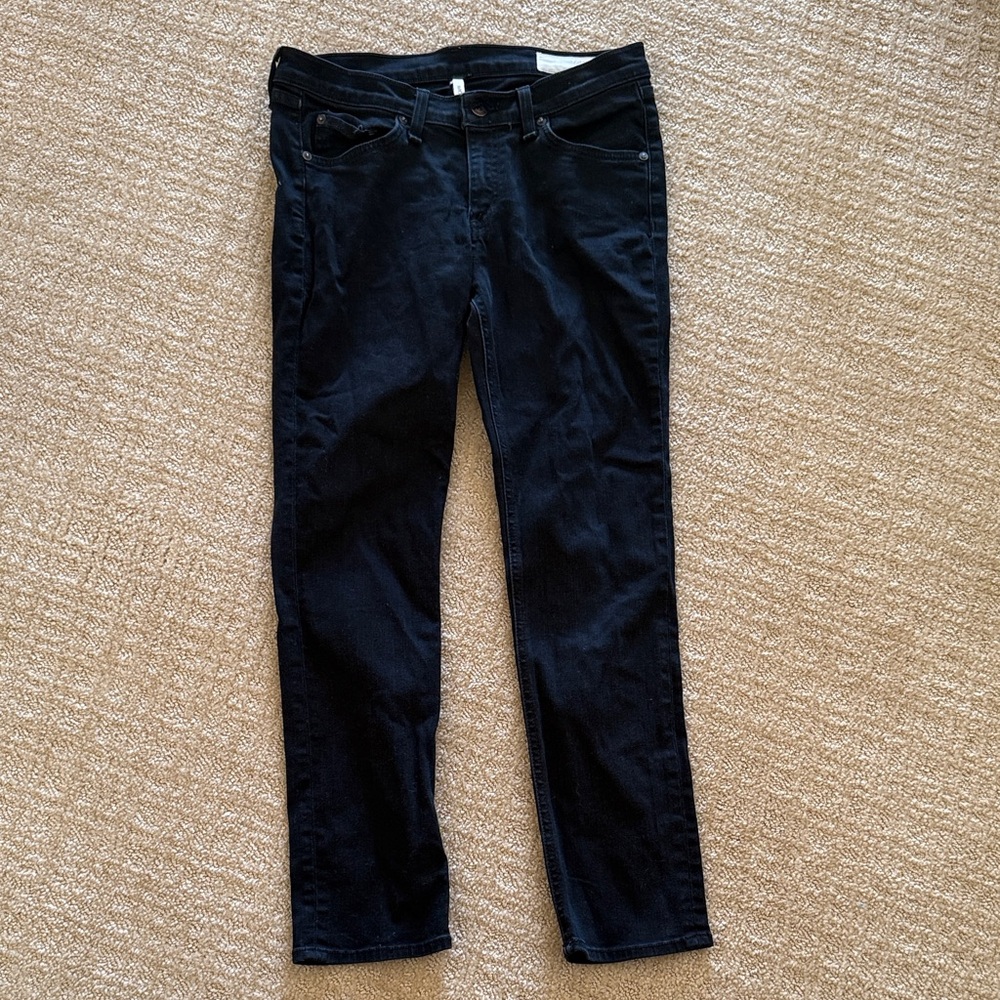 rag & bone Black Ankle & Cropped Jeans